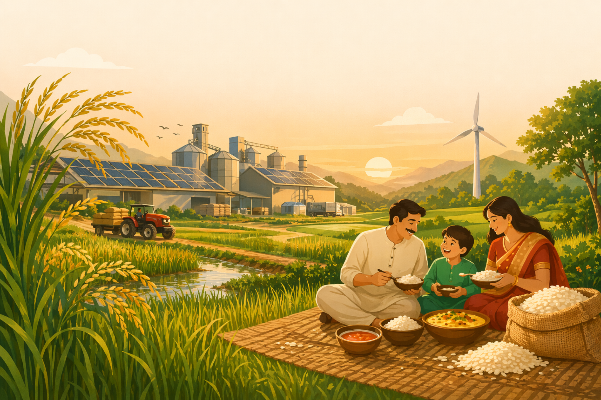 Sardar Rice Mills aerial